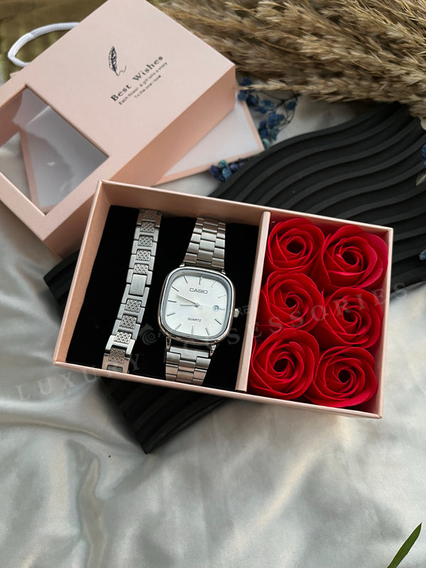 All silver Gift Box