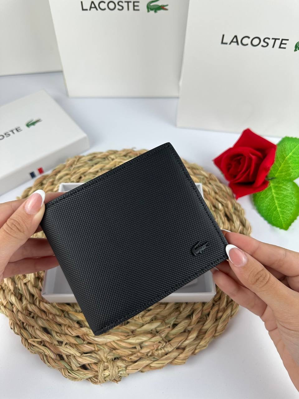 Black Lacoste wallet