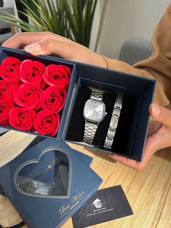 All Silver flower Box