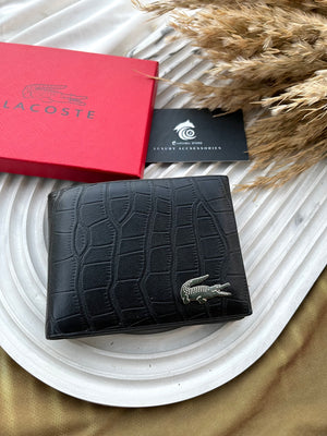 Black Lacoste wallet 2