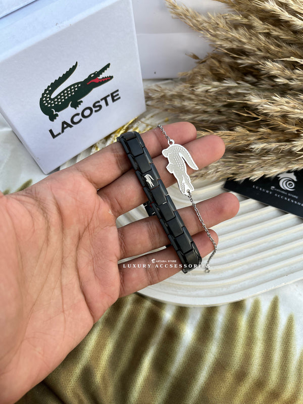 All black Couples Lacoste