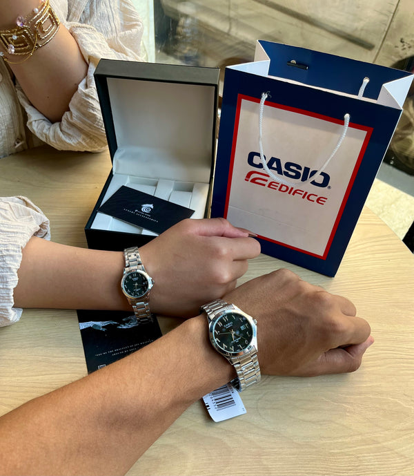 Couples Arabic Casio-“silver-black”