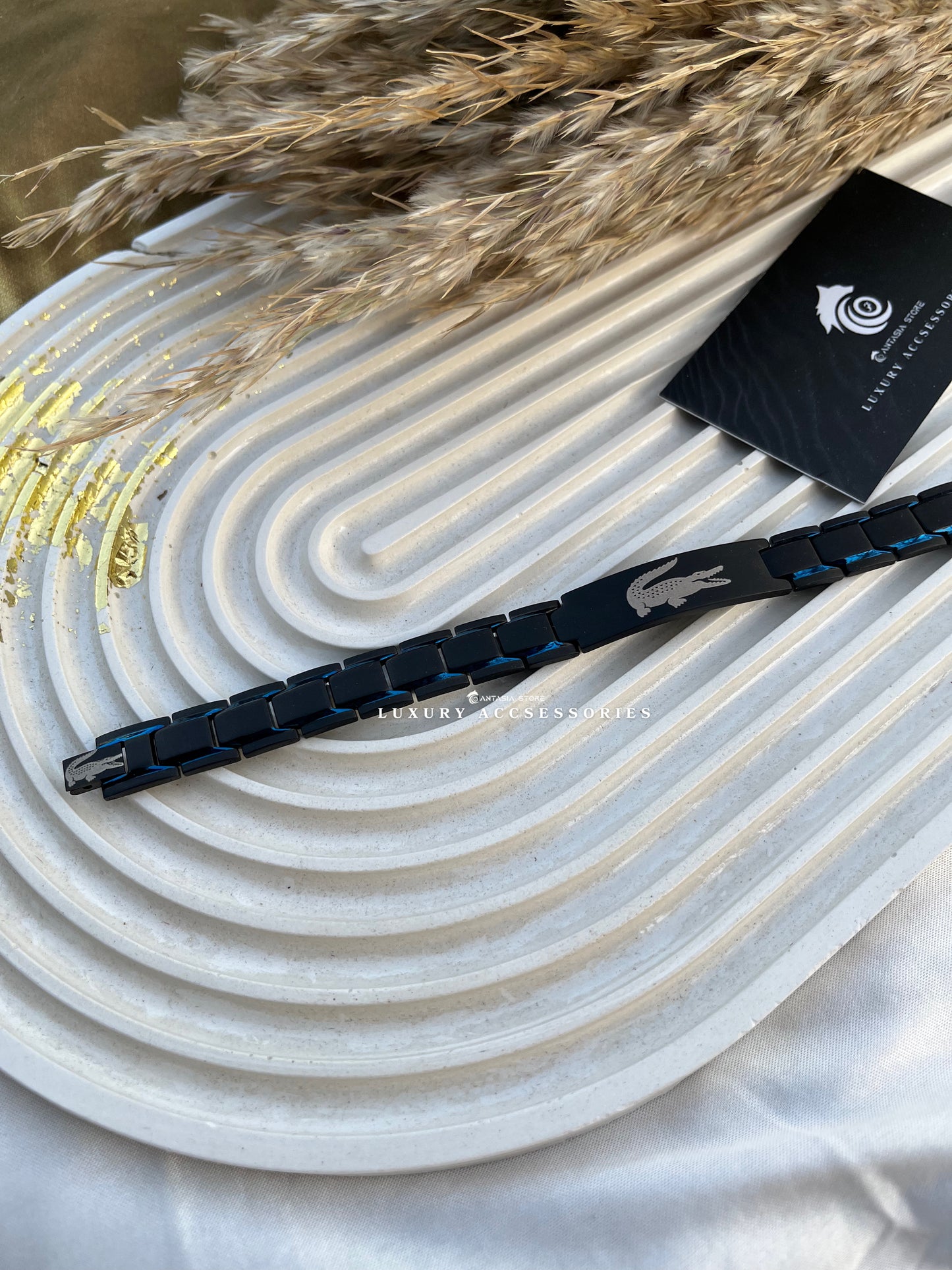 Blue black New edition-Lacoste bracelet
