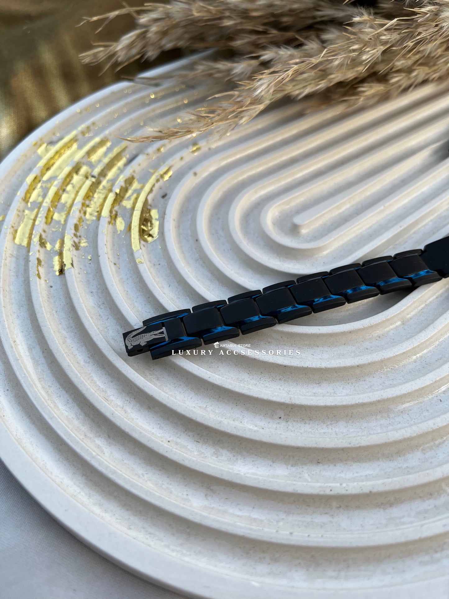 Blue black New edition-Lacoste bracelet