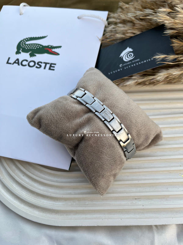 Silver Lacoste bracelet