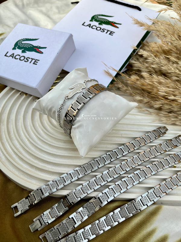 Couples Lacoste bracelet Silver