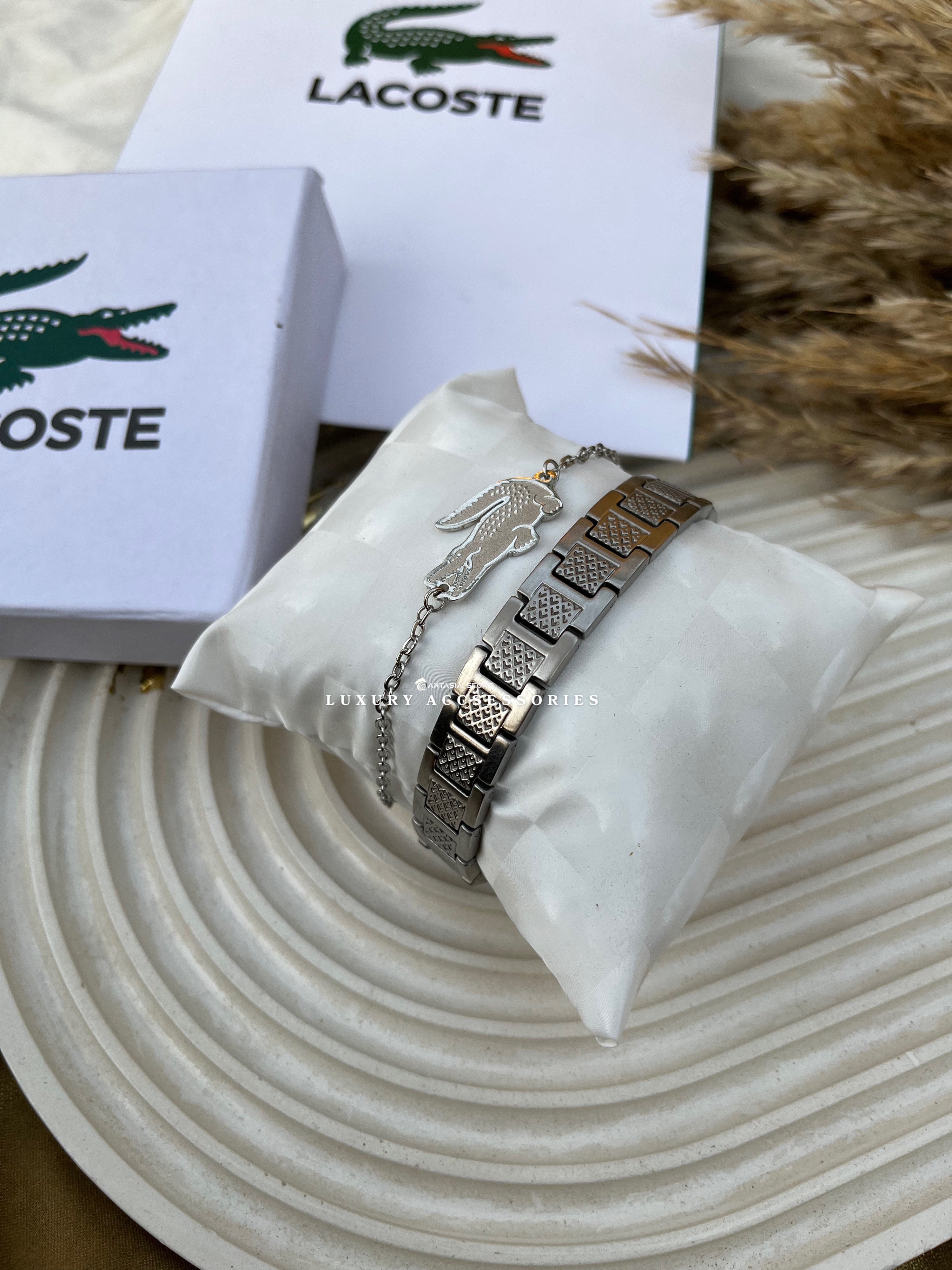 Couples Lacoste bracelet Silver