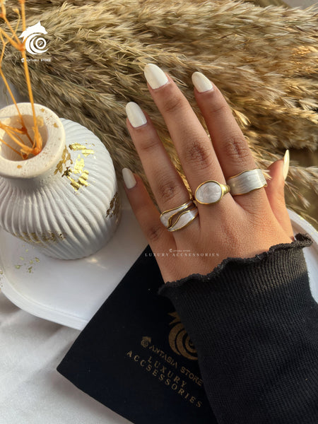 Mixed White Ring