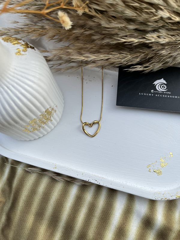 Hollow Heart Necklace