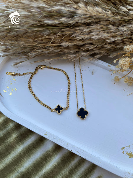 Black Flower Set