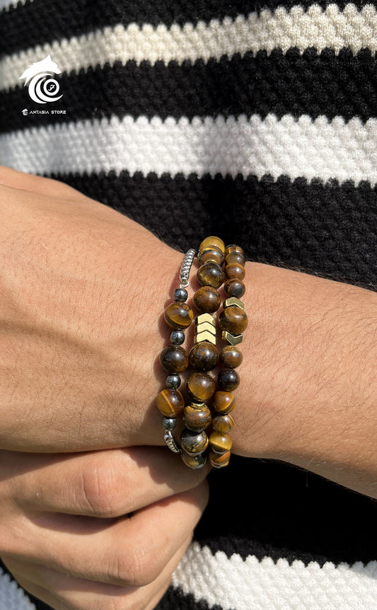 3 Tiger Eye Layering Set