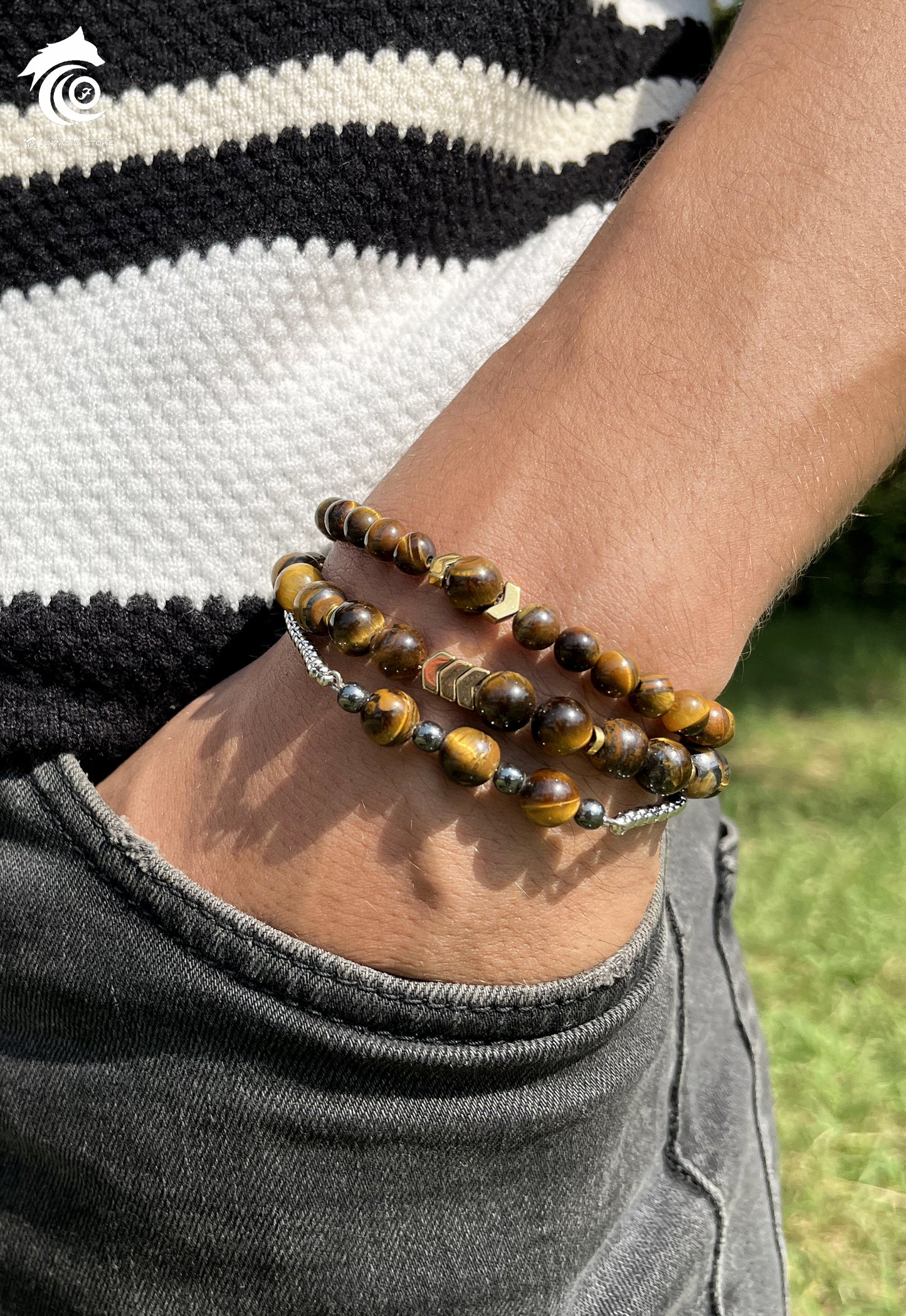 3 Tiger Eye Layering Set