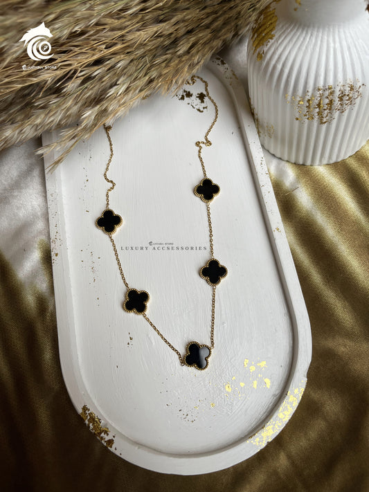 Black Vancleef Necklace