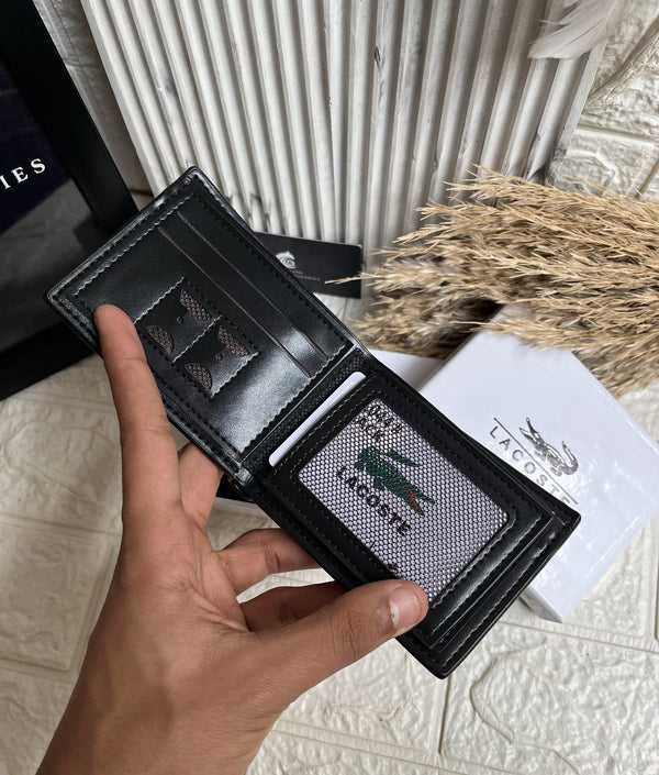 Black Lacoste wallet 4