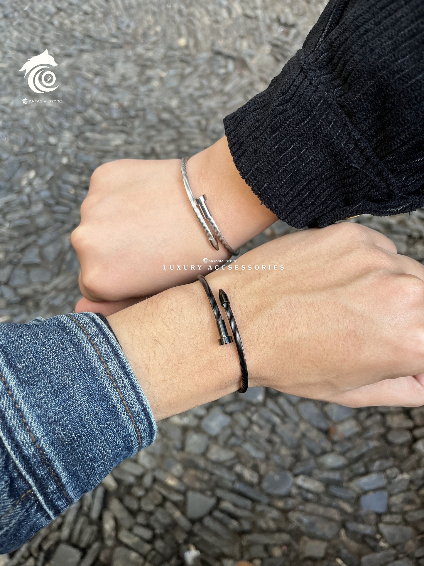 Wrapped Nail Couples Bracelet