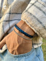 Blue Braided-Silver Bracelet