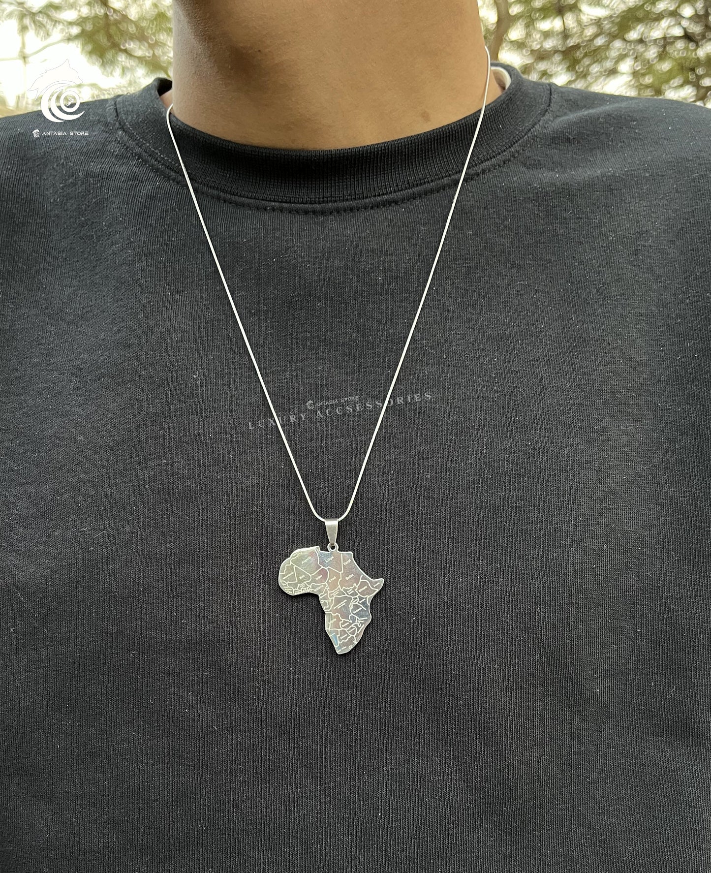 Africa Map Necklace 6 Designs