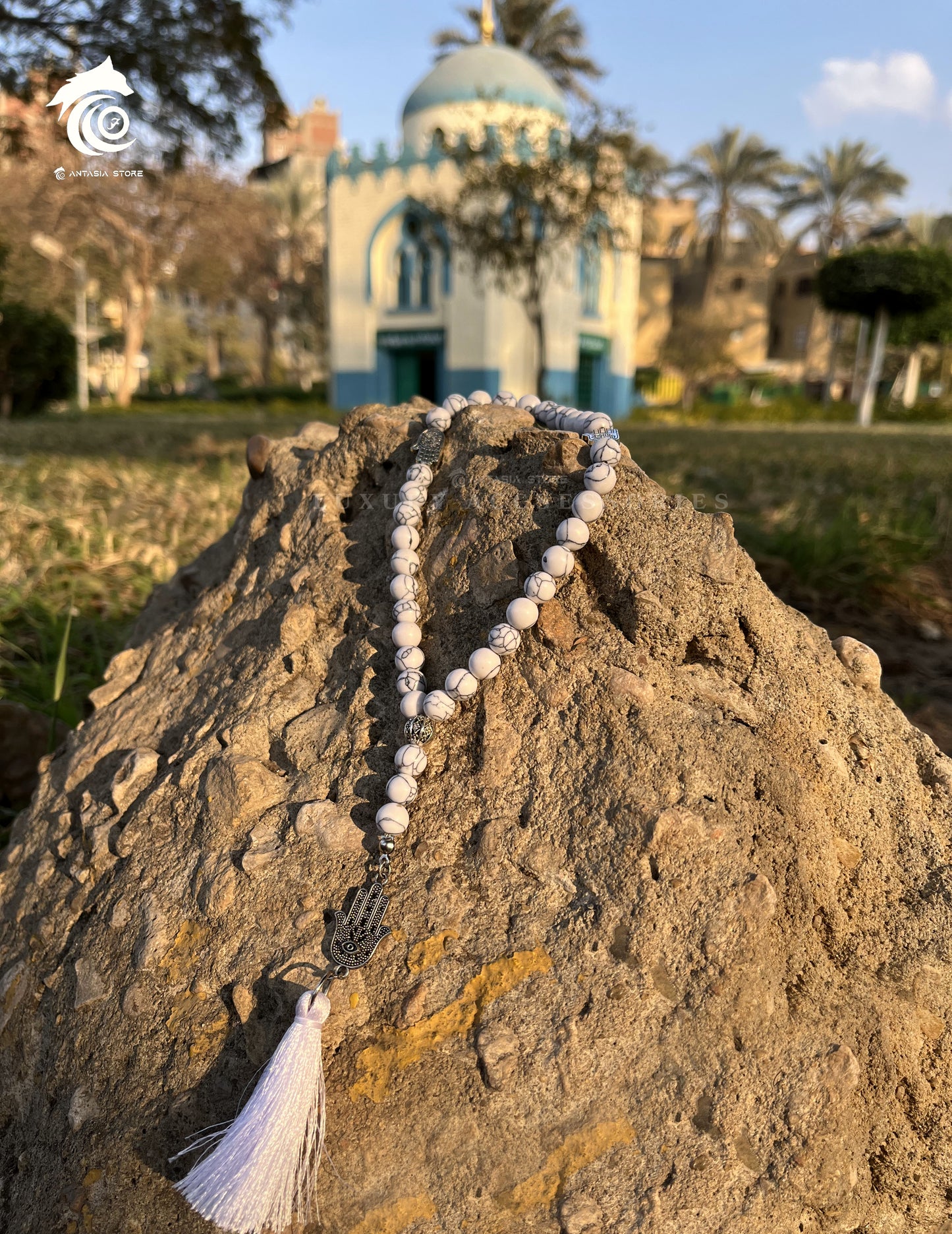 Sebha with Natural Stones