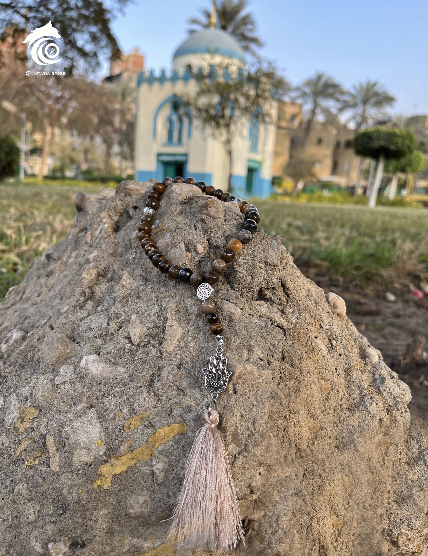 Sebha with Natural Stones