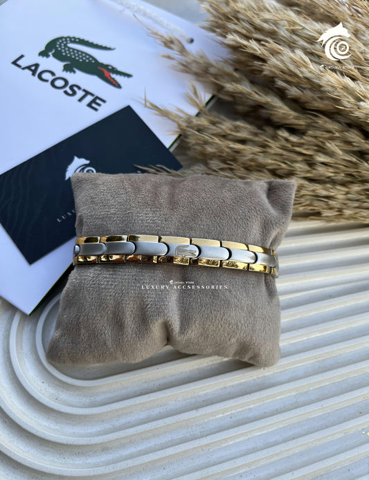 silver& Gold Lacoste Bracelet