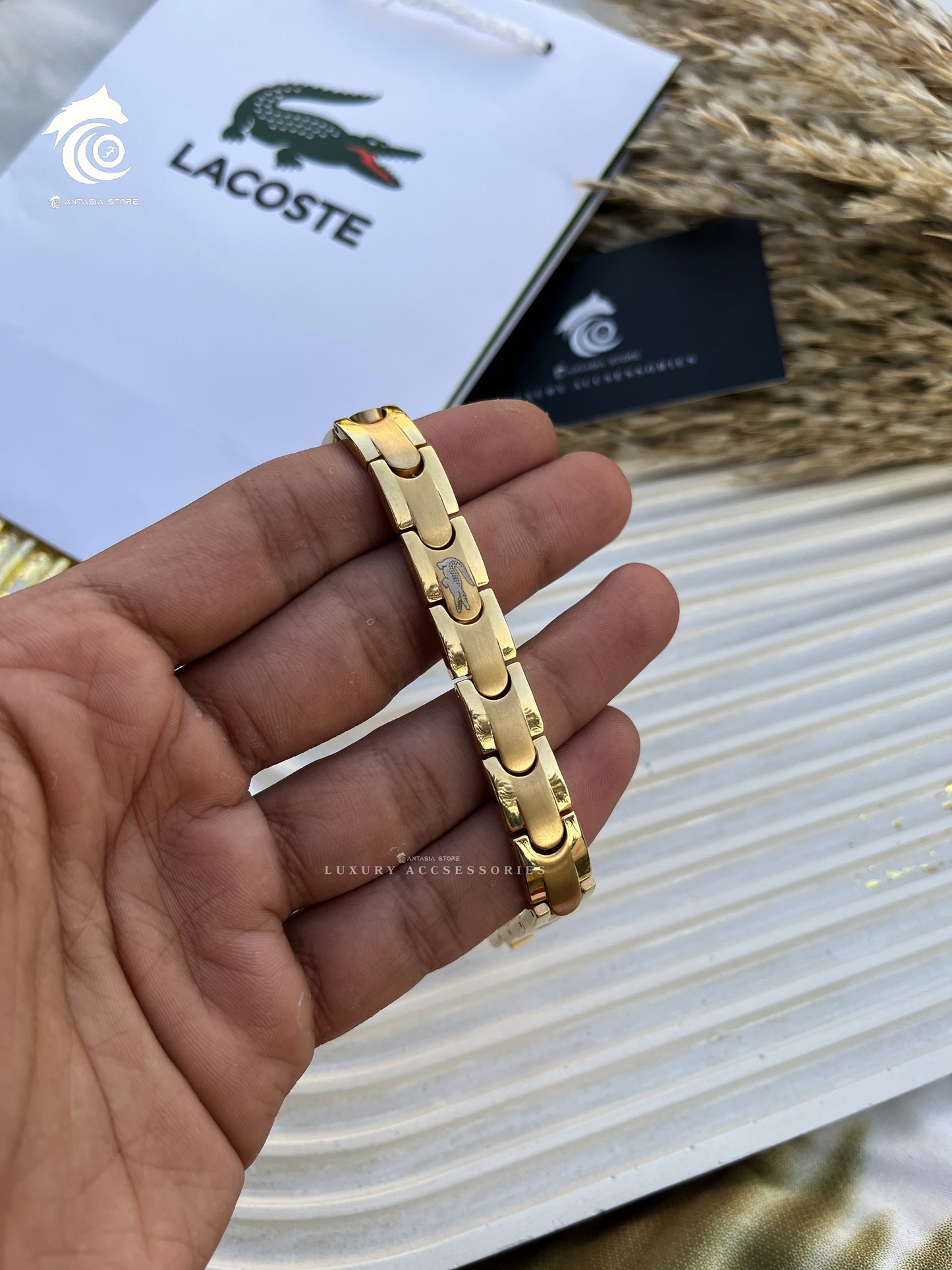 Gold Lacoste Bracelet