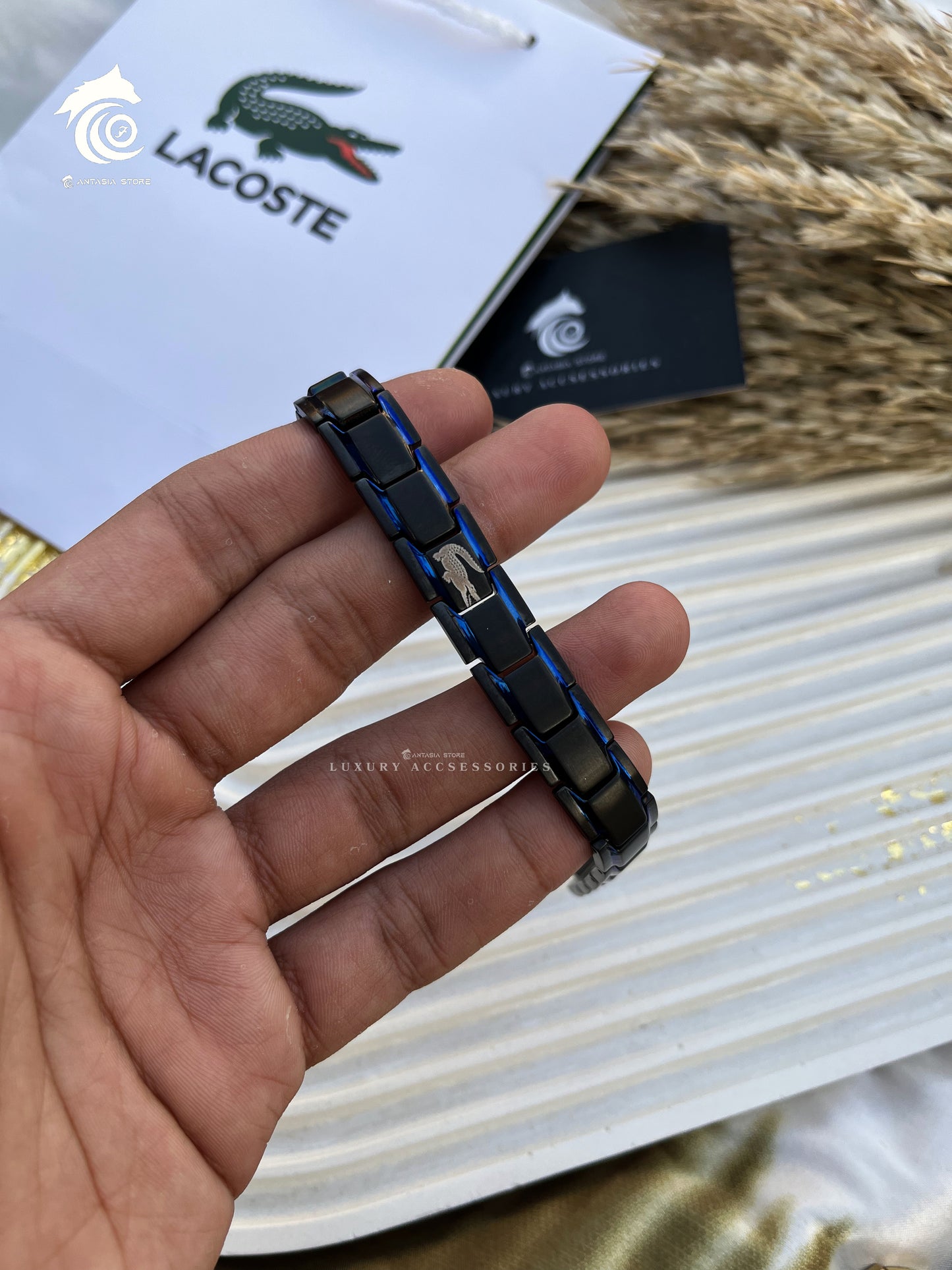 Black& Blue Lacoste Bracelet 1