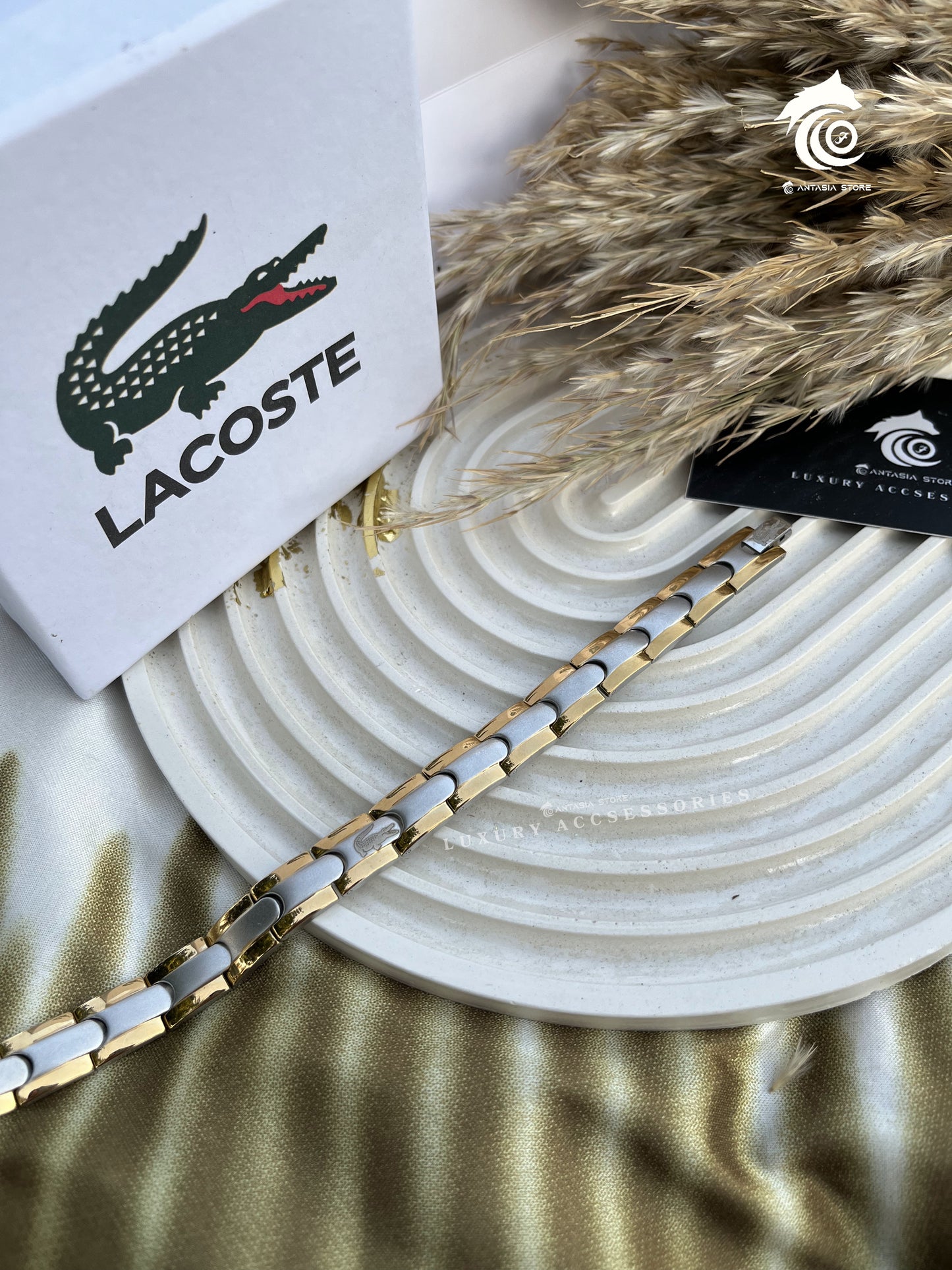 silver& Gold Lacoste Bracelet