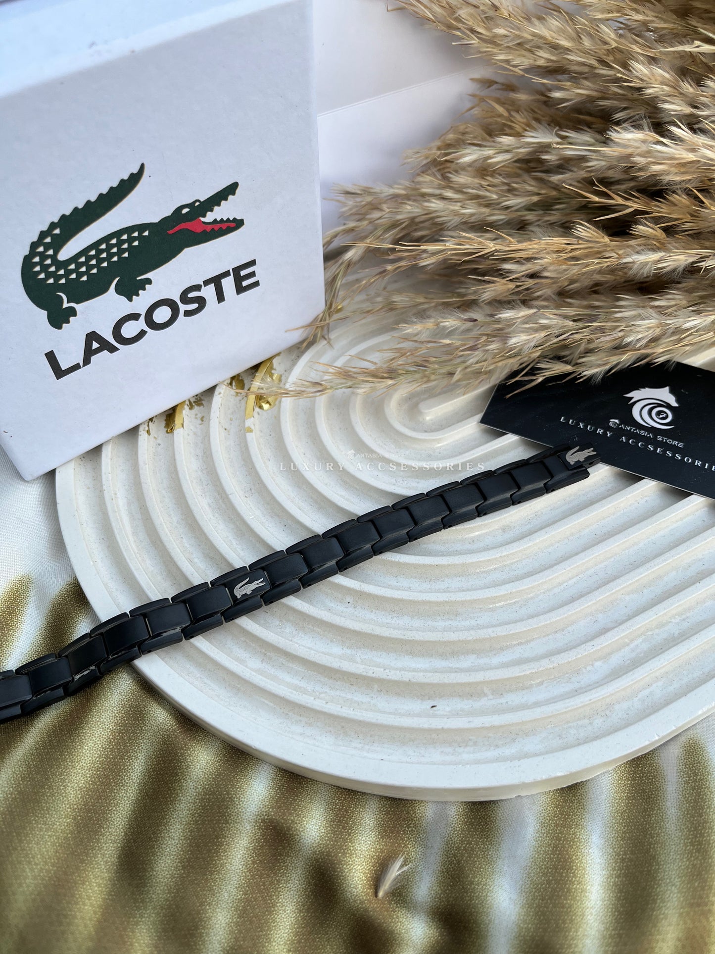 Black Lacoste Bracelet 1