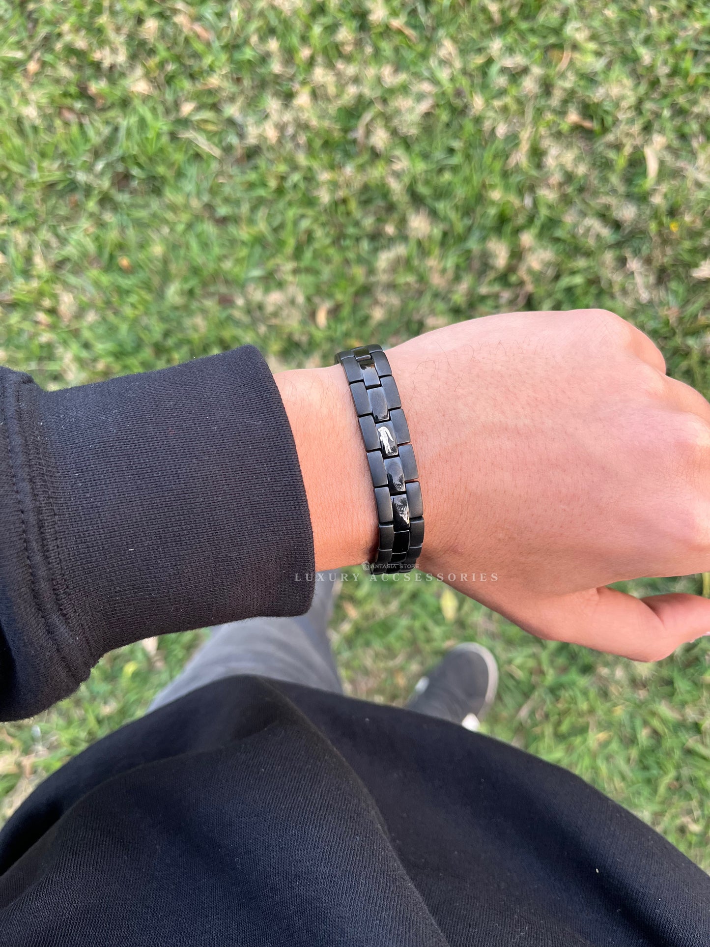 Black Lacoste Bracelet 2