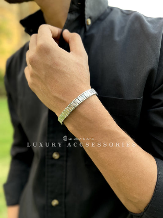 Silver Elastic Bracelet