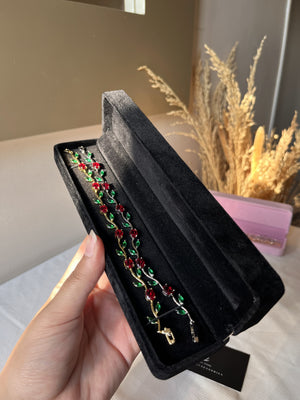 Tulip Red Flower "Silver-Gold"