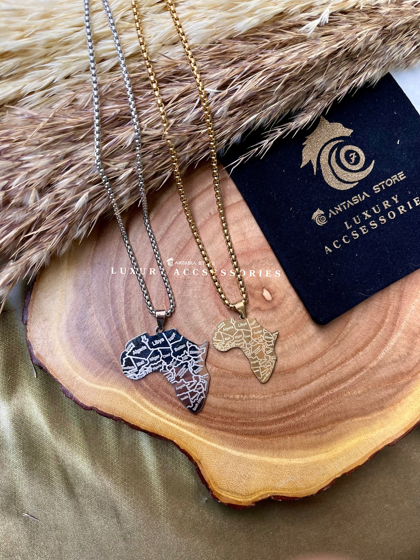 Africa Couples Necklace