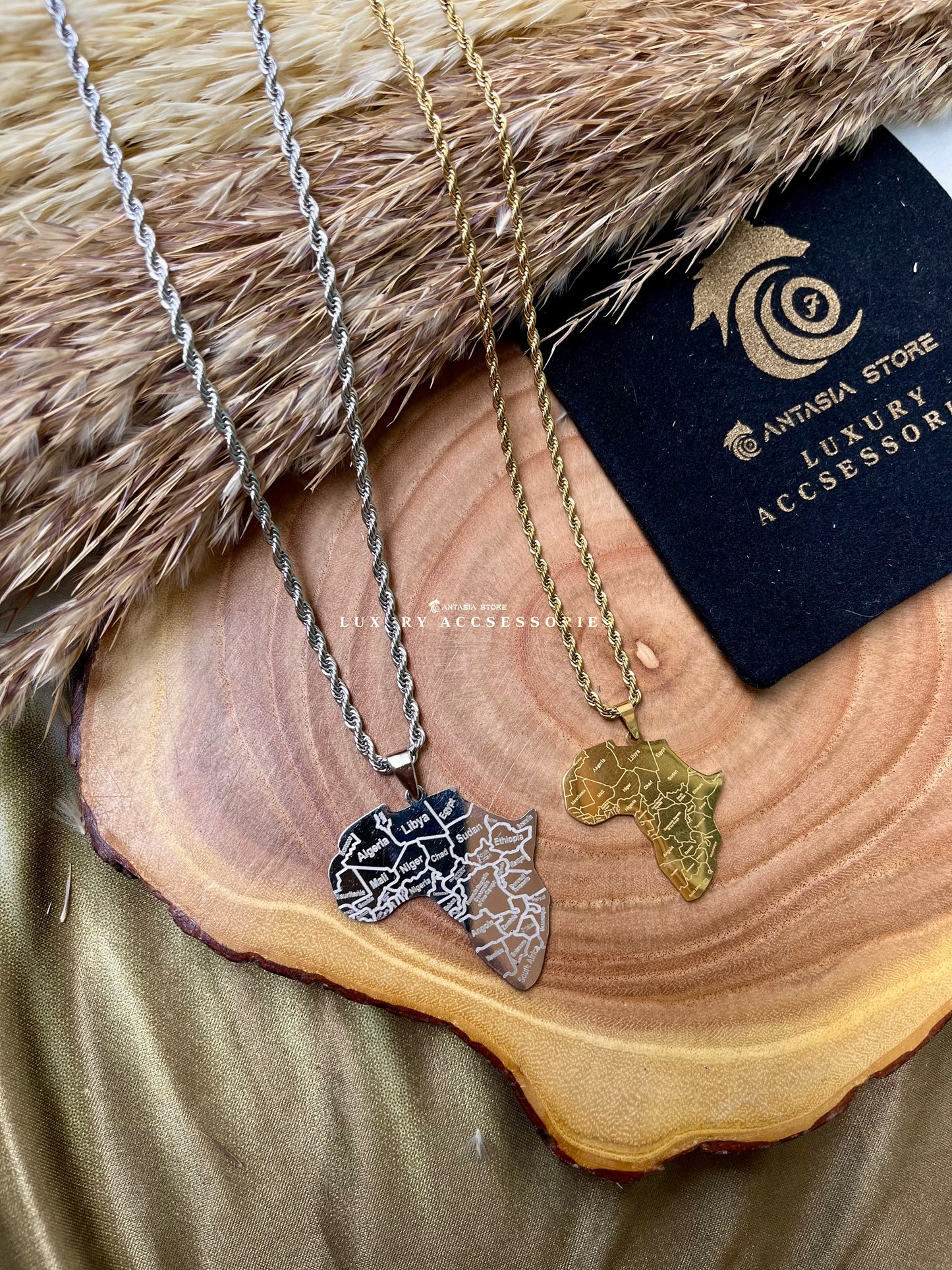 Africa Couples Necklace