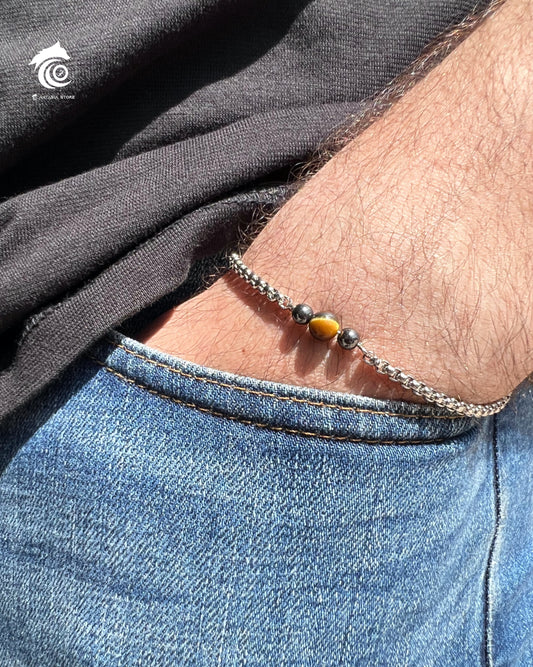 One Tiger Eye Bracelet