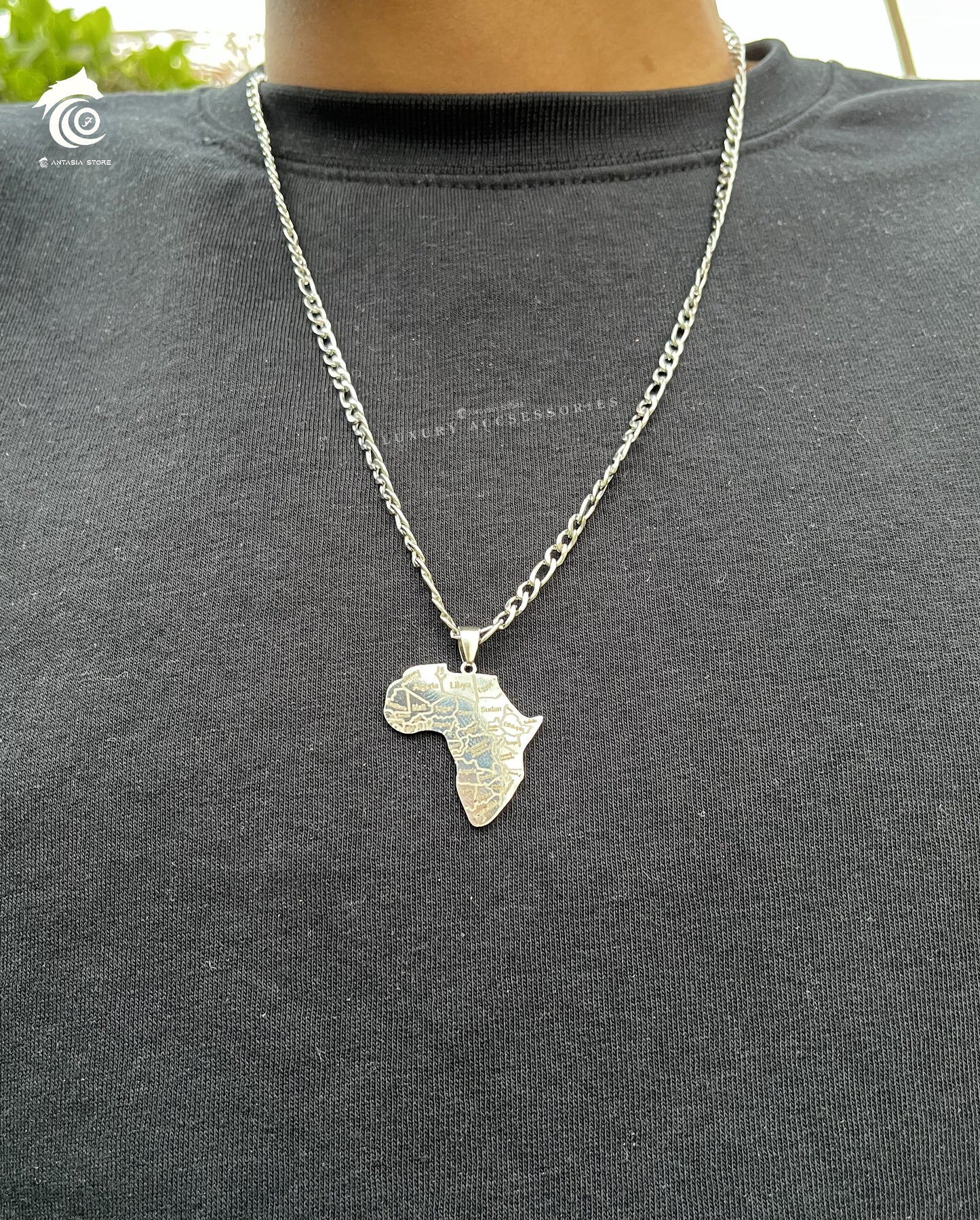 Africa Map Necklace 6 Designs