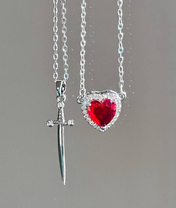 Heart & Arrow Pendant Necklace