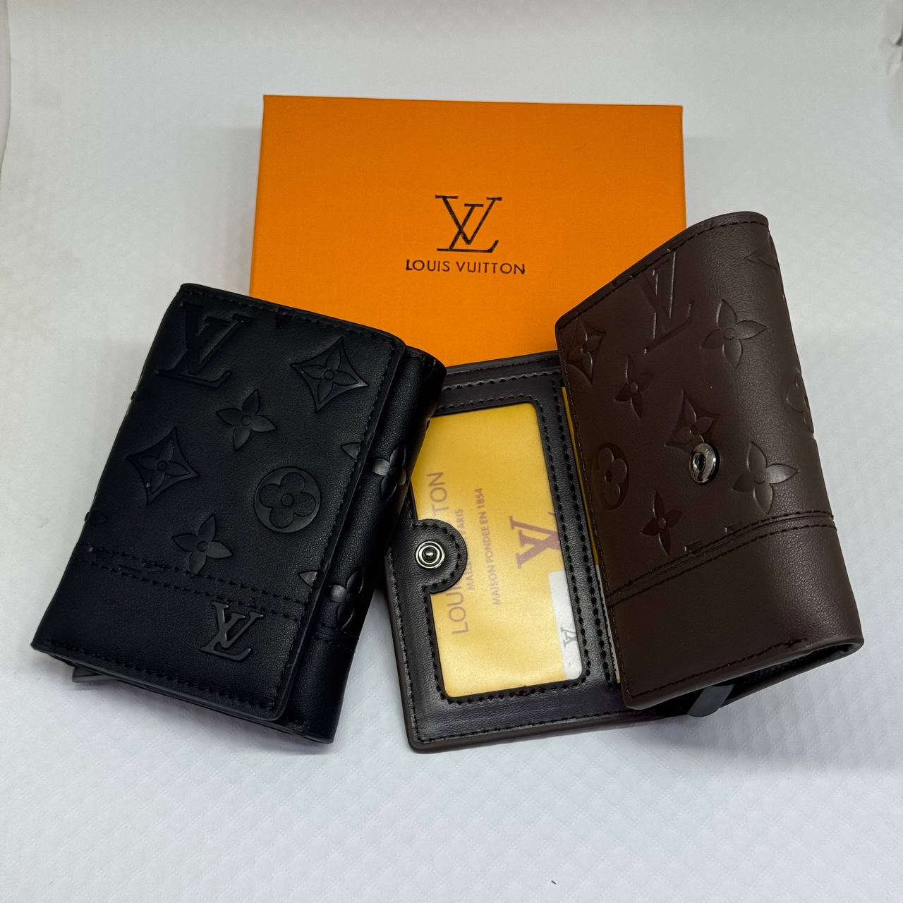 L&V Men's Slim Wallet & Card Holder