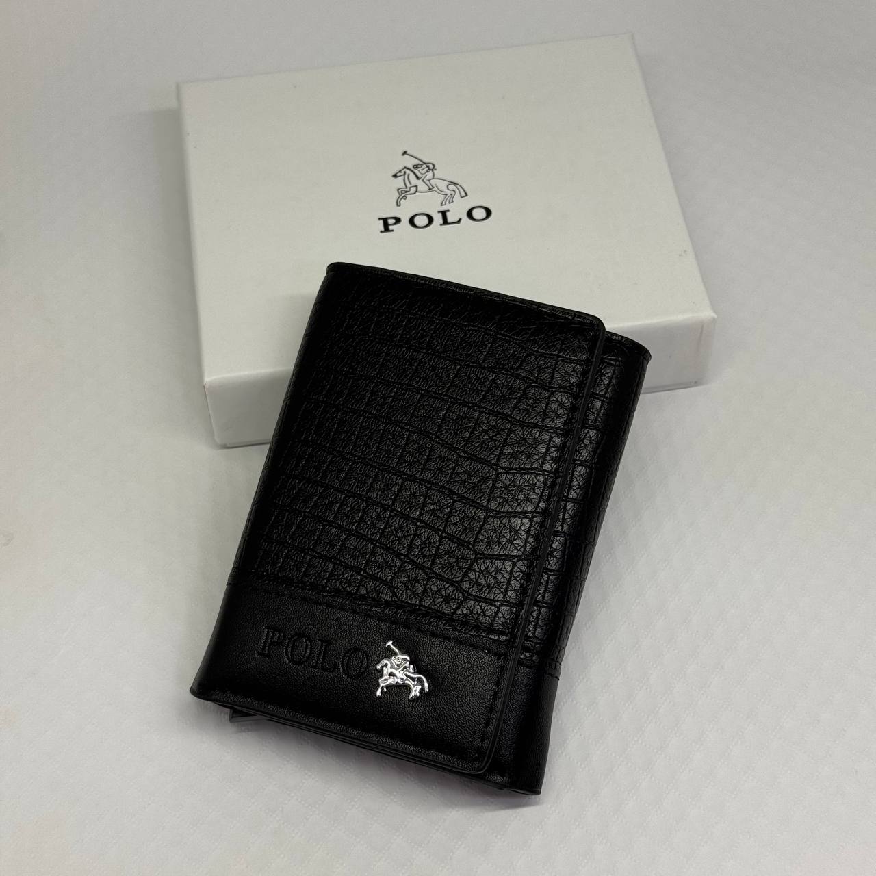 Polo Men's Slim Wallet & Card Holder