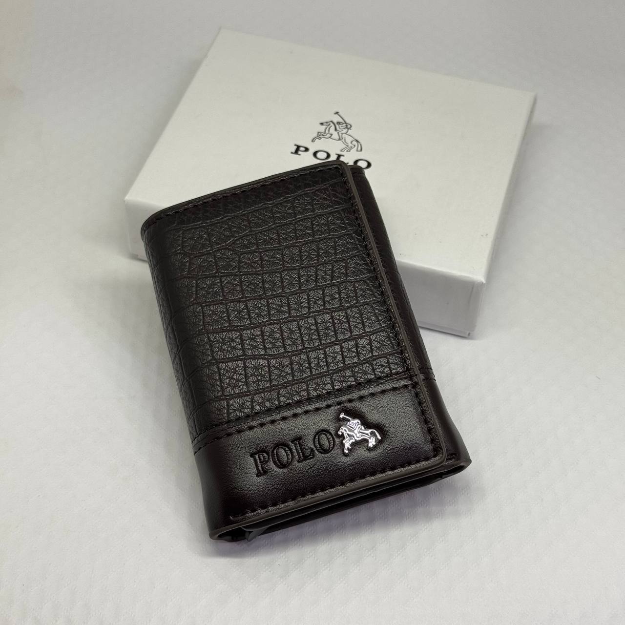 Polo Men's Slim Wallet & Card Holder