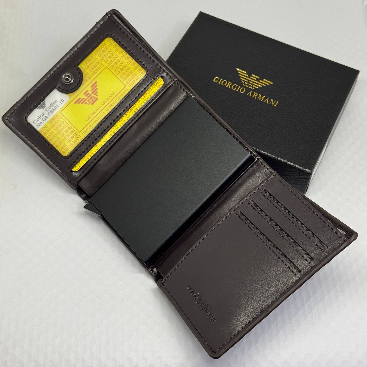 Armani Men's Slim Wallet & Card Holder