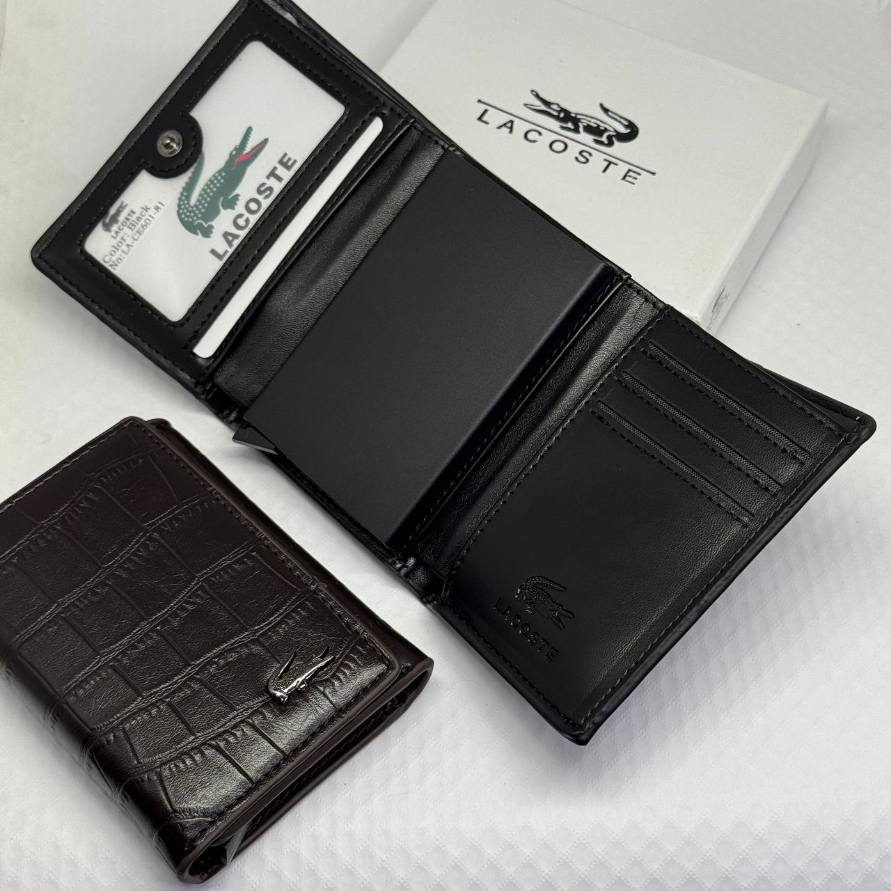 Lacoste Men's Slim Wallet & Card Holder